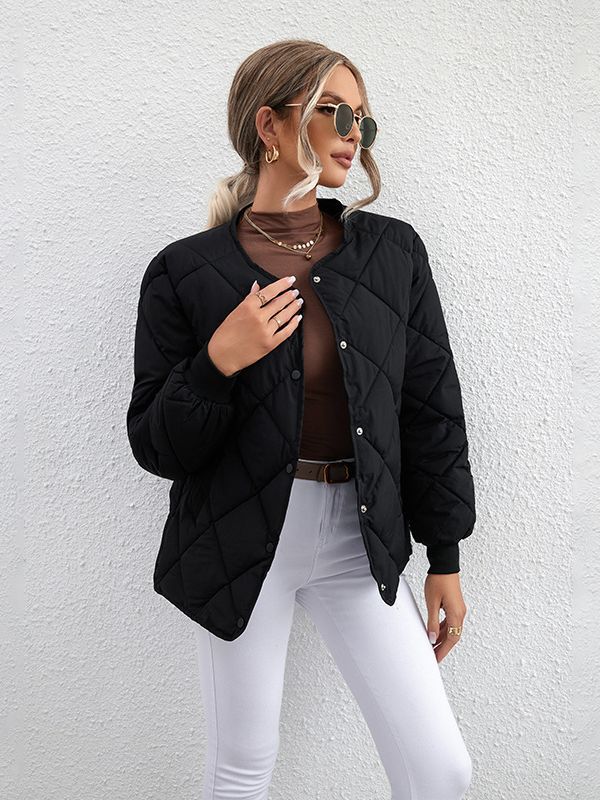 Diamond Check Casual Coat - Vanturea