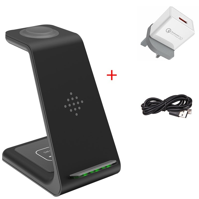 3 In 1 Fast Charging Station Wireless Charger Stand Wireless Quick Charge Dock For Phone Holder - Vanturea