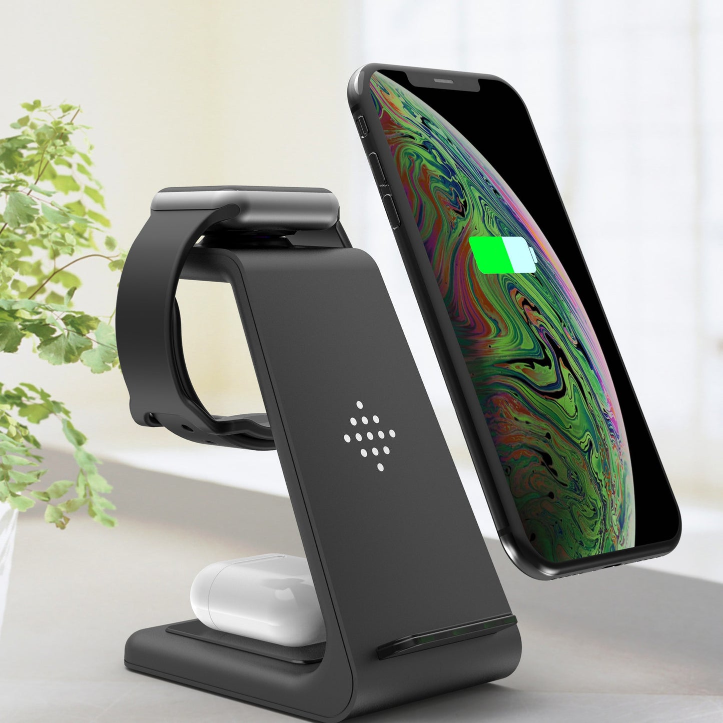 3 In 1 Fast Charging Station Wireless Charger Stand Wireless Quick Charge Dock For Phone Holder - Vanturea