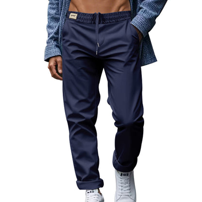 Men's Trousers With Pockets Casual Loose Comfortable Quick-drying Waist-tied Pants - Vanturea