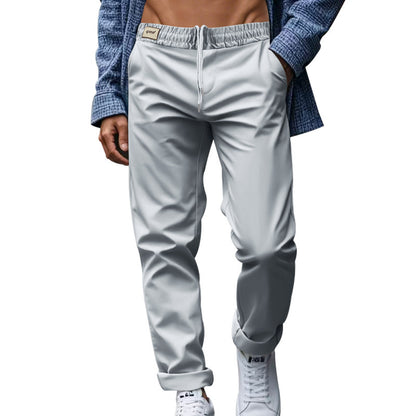 Men's Trousers With Pockets Casual Loose Comfortable Quick-drying Waist-tied Pants - Vanturea