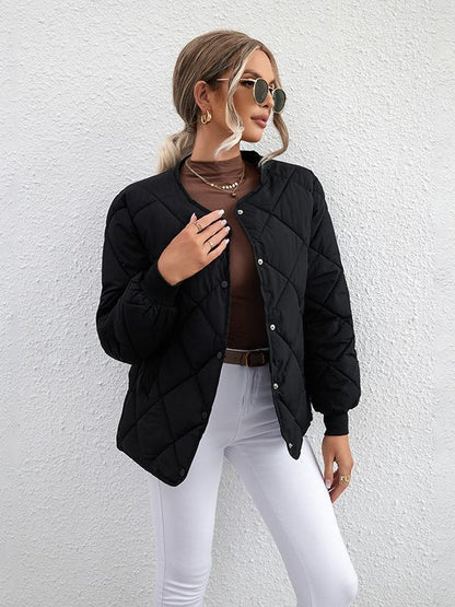Diamond Check Casual Coat - Vanturea