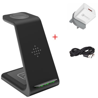 3 In 1 Fast Charging Station Wireless Charger Stand Wireless Quick Charge Dock For Phone Holder - Vanturea