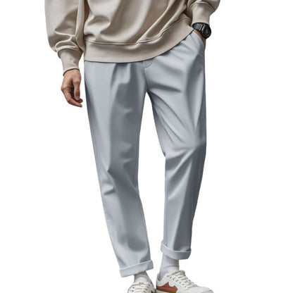 Men's Trousers With Pockets Casual Loose Comfortable Quick-drying Waist-tied Pants - Vanturea