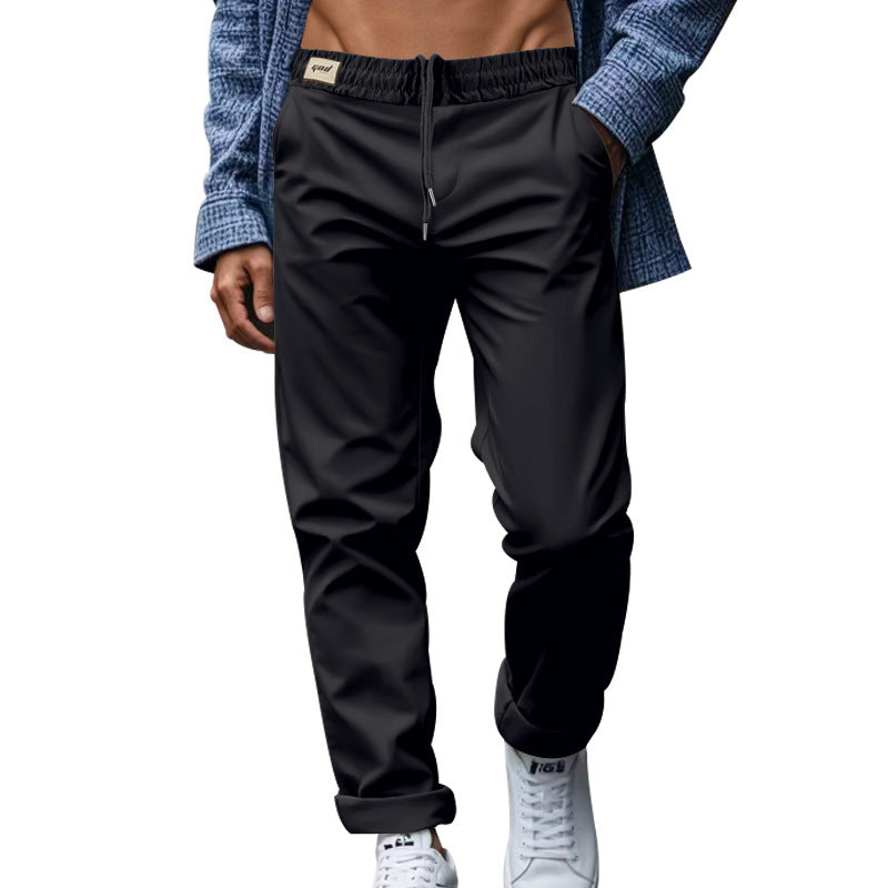 Men's Trousers With Pockets Casual Loose Comfortable Quick-drying Waist-tied Pants - Vanturea