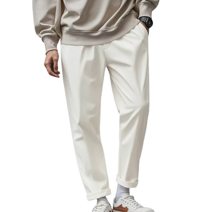 Men's Trousers With Pockets Casual Loose Comfortable Quick-drying Waist-tied Pants - Vanturea