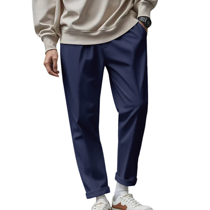 Men's Trousers With Pockets Casual Loose Comfortable Quick-drying Waist-tied Pants - Vanturea