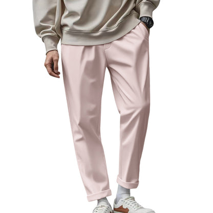Men's Trousers With Pockets Casual Loose Comfortable Quick-drying Waist-tied Pants - Vanturea
