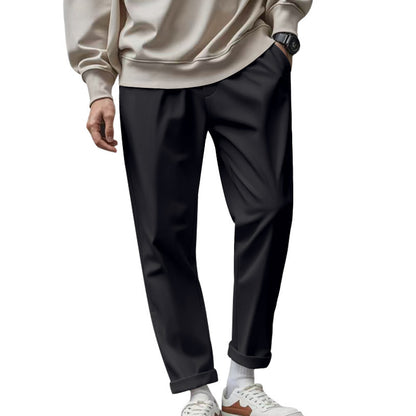 Men's Trousers With Pockets Casual Loose Comfortable Quick-drying Waist-tied Pants - Vanturea