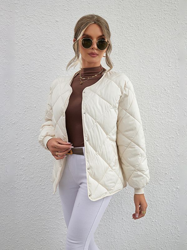 Diamond Check Casual Coat - Vanturea